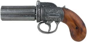 Cogswell British Pepperbox Revolver, grey finish