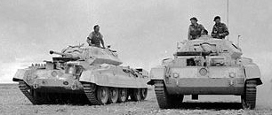 British Crusader Tanks in North Africa.