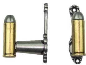 Bullet decorative gun hangers