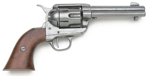 1886 Colt .45 Peacemaker, Grey, Wood Grips