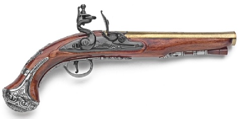 George Washington flintlock pistol replica.